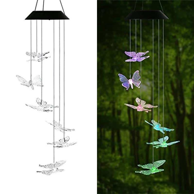 Solar Powered LED Wind Chimes