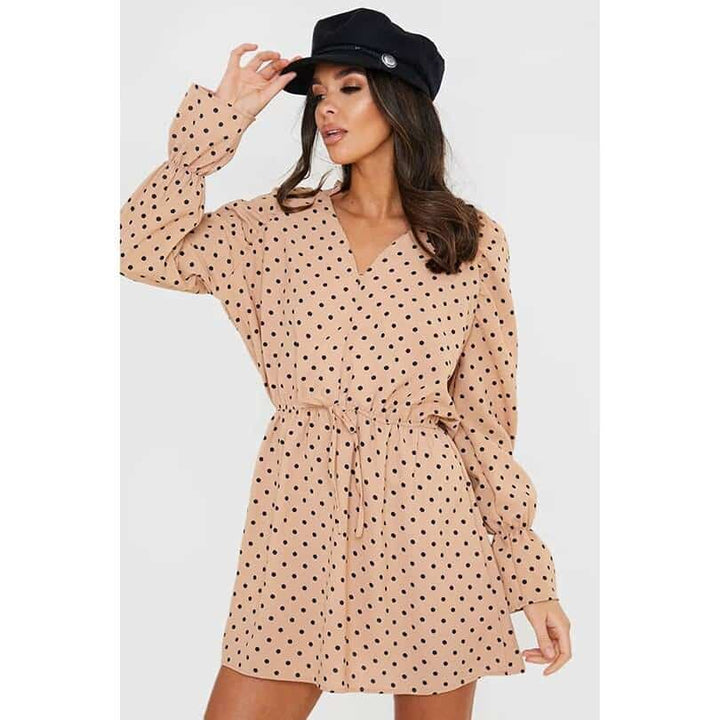 Women's Polka Dot Print Mini Dress