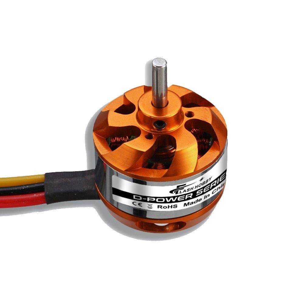 Flash Hobby D2822 1100KV 1450KV 1800KV 2600KV 2-3S Brushless Motor For RC Airplane - MRSLM