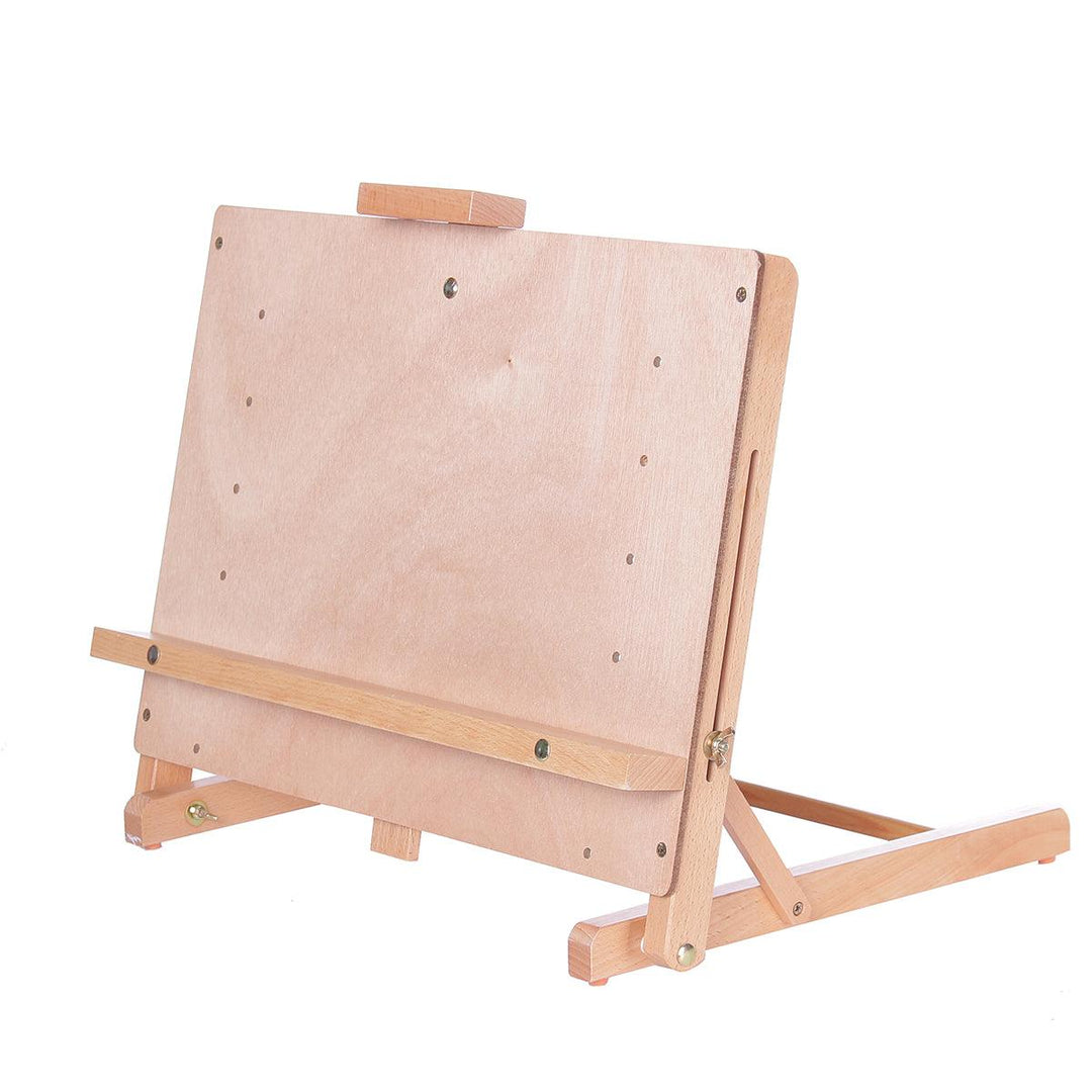 Wooden Easel Sketch Stand Table Height Adjustable Artist Drawing Board Oil Painting Easels Art Drawing Supplies - MRSLM