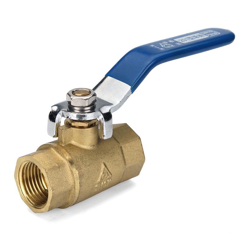 TMOK TK201 1/2" 3/4" 1" Female Brass Two Piece Full Port Thread Ball Valves with Vinyl Handle - MRSLM