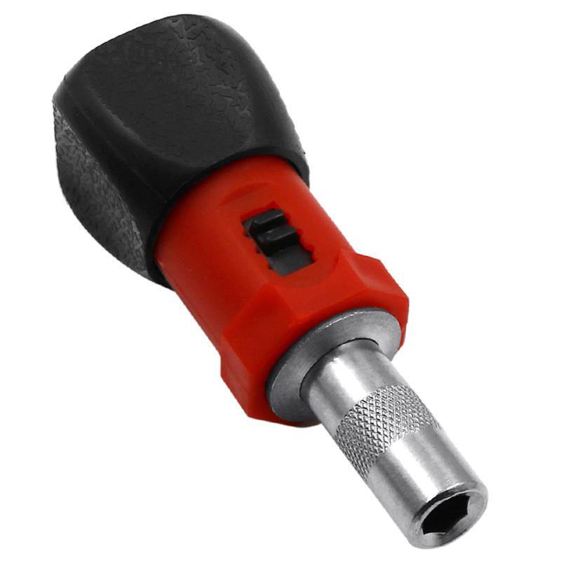 Carbon Steel Key Ratchet Screwdriver Wrench Handle Ratchet Socket Screw Driver 6.35mm - MRSLM