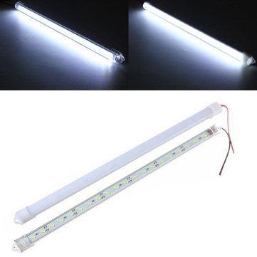 30CM 8520 SMD Cool White LED Rigid Strip Aluminum Milk/Clear Case Tube Light Lamp DC12V - MRSLM