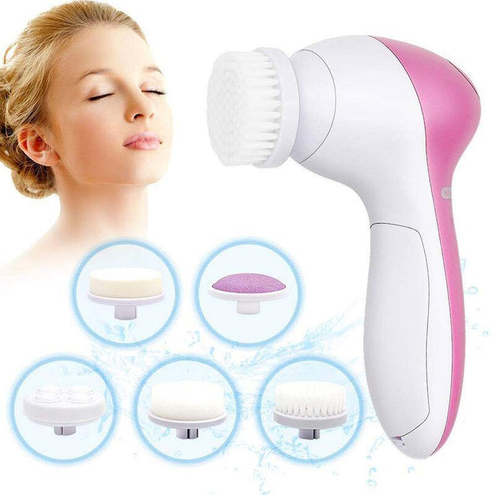 5 In 1 Electric Facial Cleaning Massager SPA Facial Cleaning Brush Household Beauty Instrument for Face Care - MRSLM