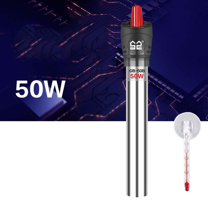 25W-500W Aquarium Submersible Fish Tank Heater Stainless Steel Heating Rod Water Thermostat - MRSLM