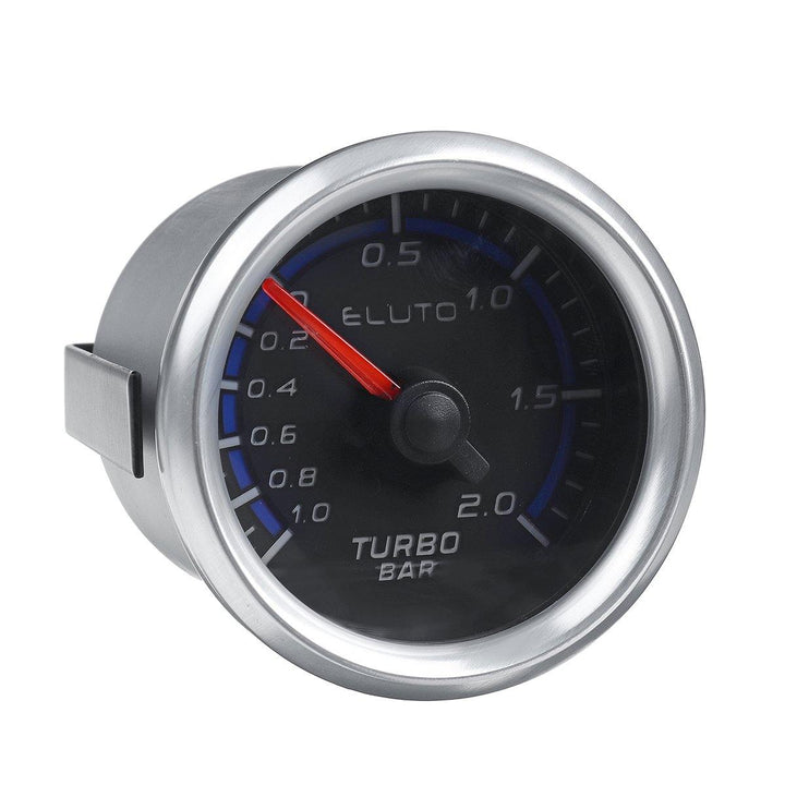 ELUTO F20976 2'' 52mm Car Turbo Boost Pressure Gauge Meter -1~2 Bar LED 12V Brushless Motor - MRSLM