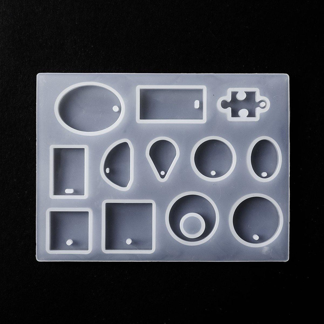 213Pcs Resin Casting Mold Kit Silicone For Necklace Jewelry Pendant Craft Making Tools - MRSLM