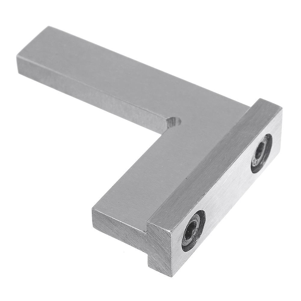 Machinist Square 90º Right Angle Engineer Carpenter Square with Seat Precision Ground Steel Hardened Angle Ruler - MRSLM