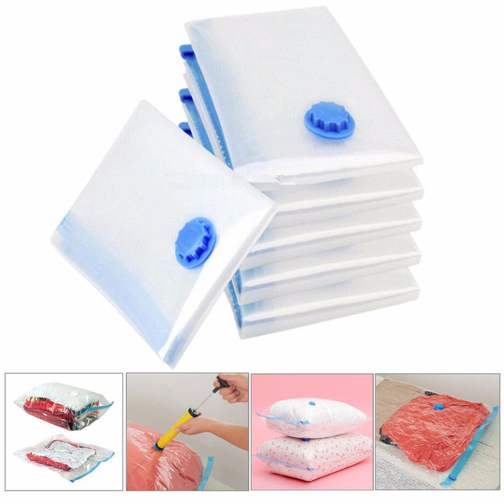 5 PCS Vacuum Storage Bag Space Saving Anti Pest Clothes Quilts Storage Bag - MRSLM