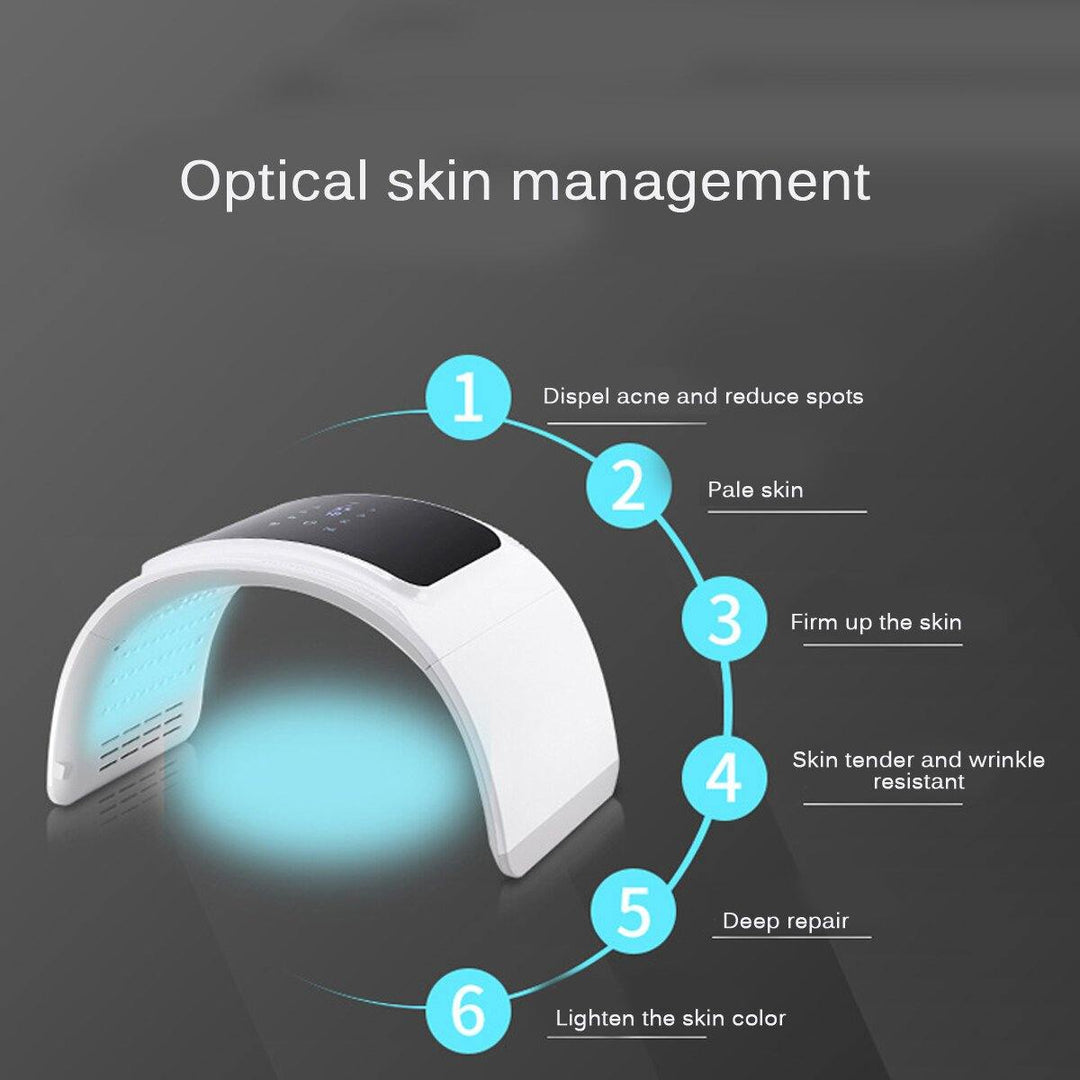 7 Colors LED Light Photon Facial Skin Rejuvenation Photon Therapy Beauty - MRSLM