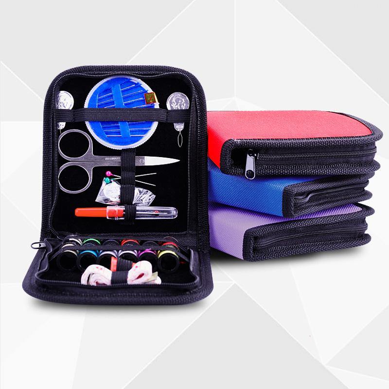 26Pcs Travel Sewing Kit Bag Emergencies Filled Sewing Tools Storage Bag With Scissor Needle Thread - MRSLM