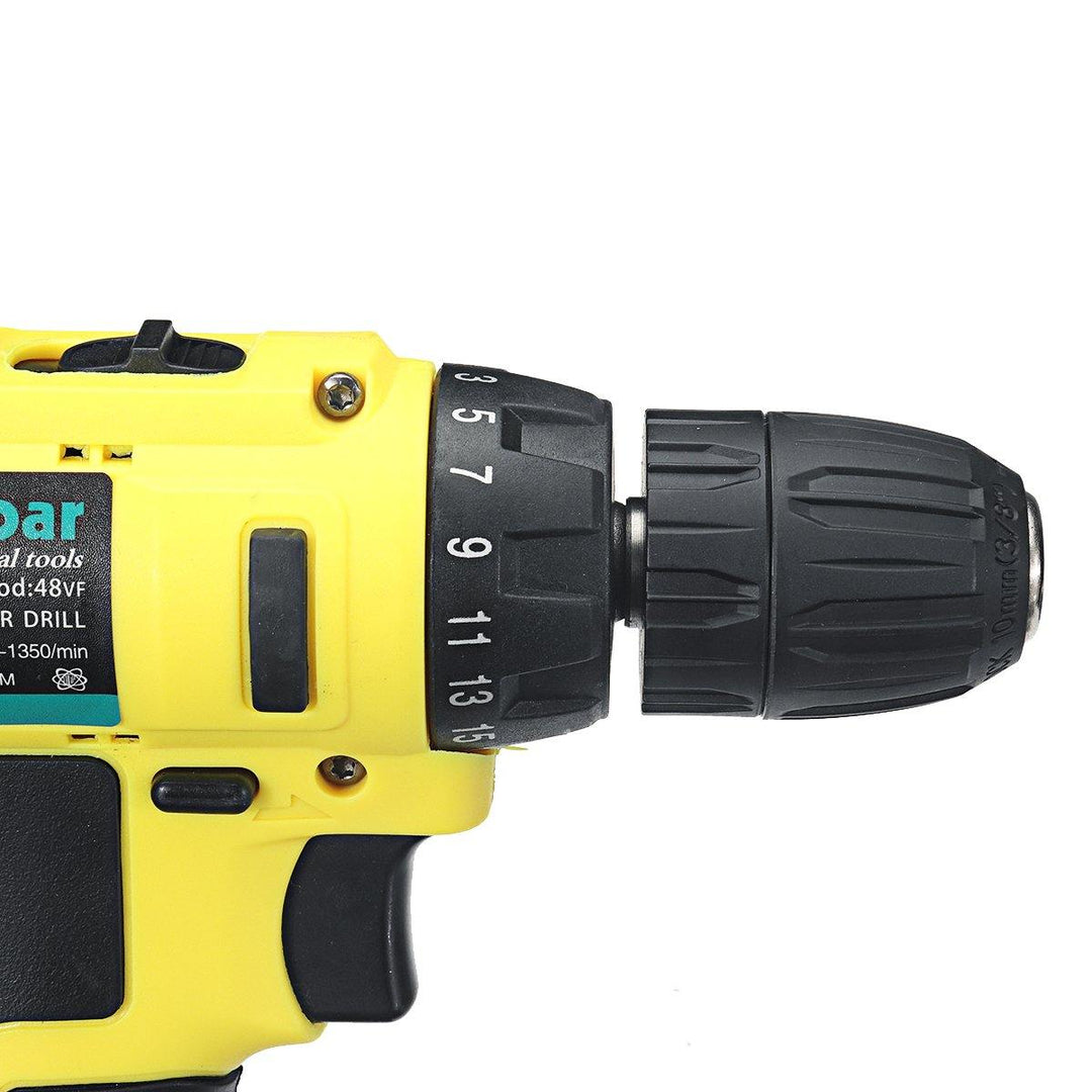 48V Cordless Rehcargeable Impact Wrench LED Hand Drill Driver Torque Tool W/ 1pc Battery - MRSLM