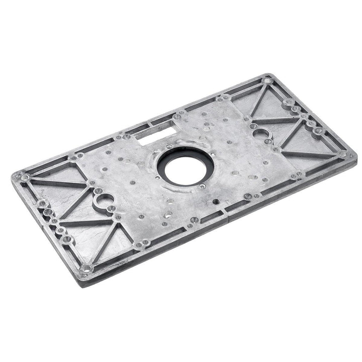 Aluminium Alloy Router Table Insert Plate with 4 Rings Screws for Woodworking Benches - MRSLM