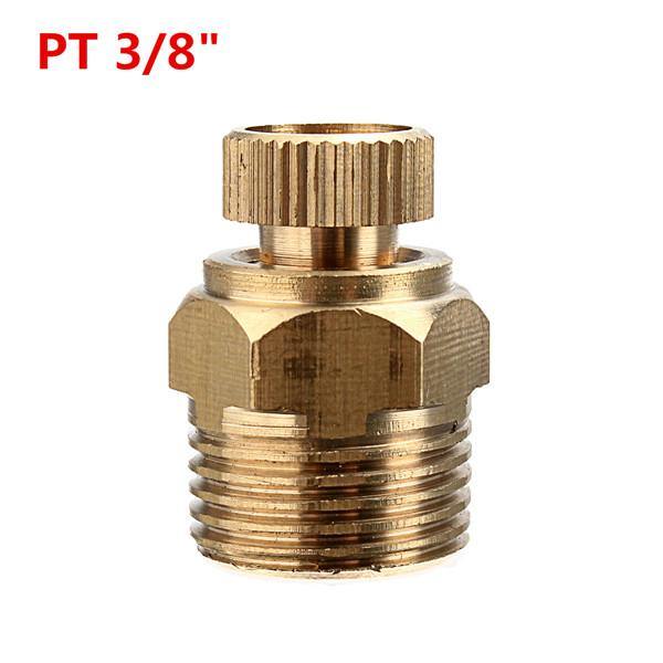 PT 1/2 3/8 1/4 Inch Brass Drain Valve Air Compressor Male Threaded Water Drain Valve - MRSLM