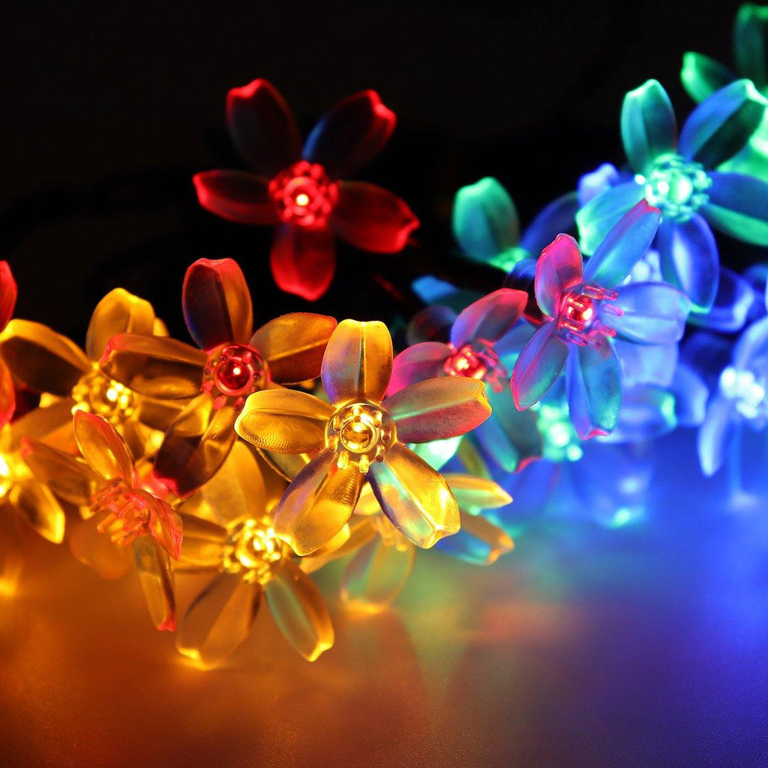 30 LED Solar Powered Fairy String Flower Lights In/Outdoor Garden Birthday Party - MRSLM