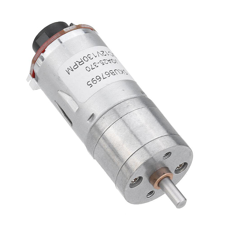 Machifit 25GA370 DC 12V Micro Gear Reduction Motor with Encoder Speed Dial Reducer - MRSLM