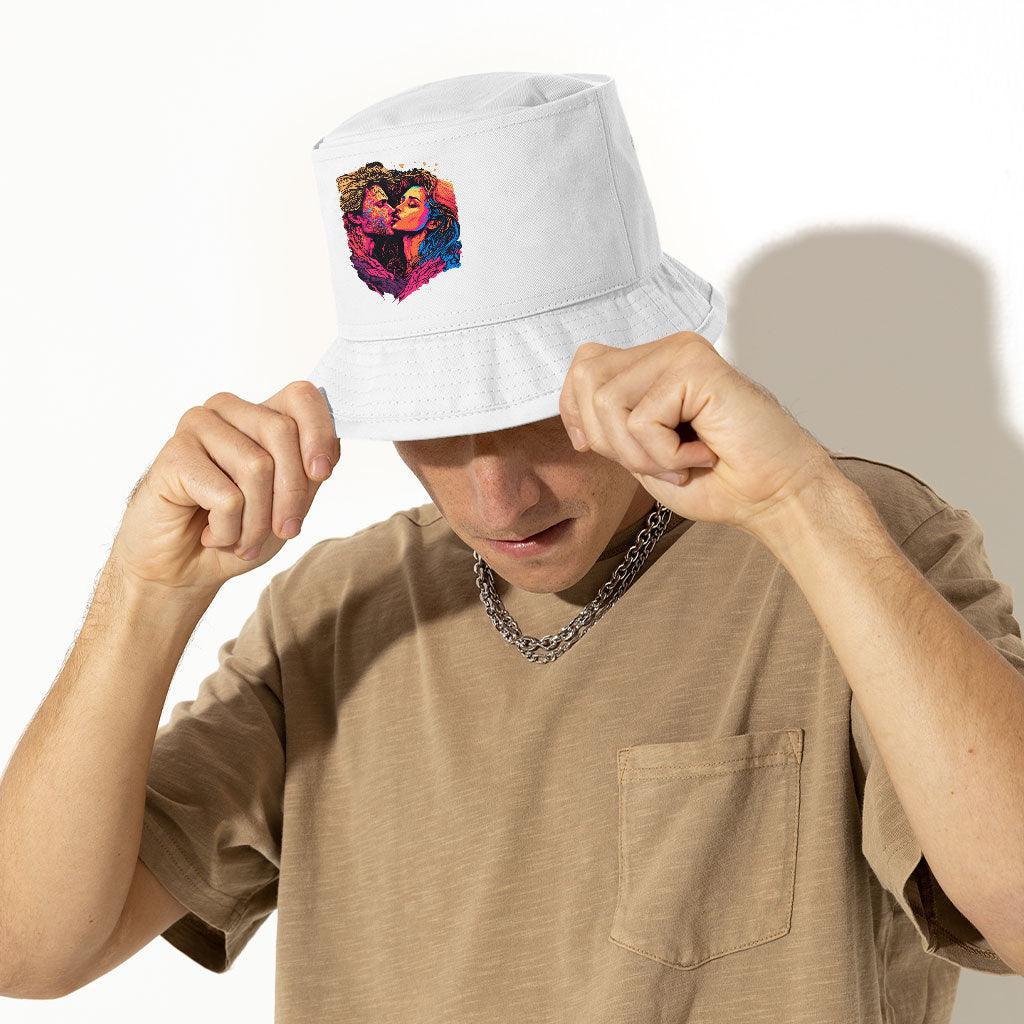 Passion Bucket Hat - Couple Print Hat - Unique Bucket Hat - MRSLM