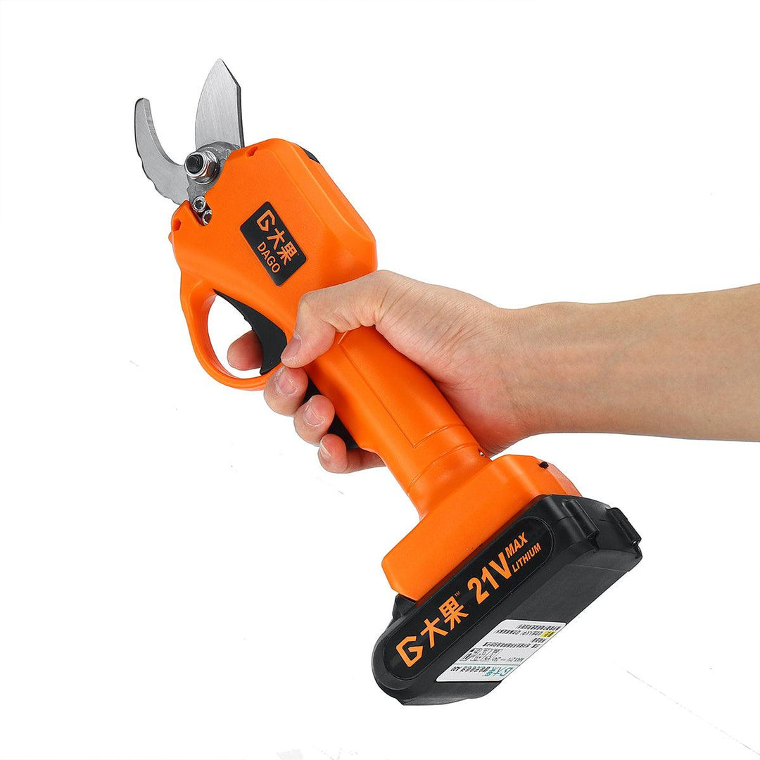 Cordless Pruning Shears Electric 21V Battery Cordless Secateur Branch Cutter Pruning Shears - MRSLM