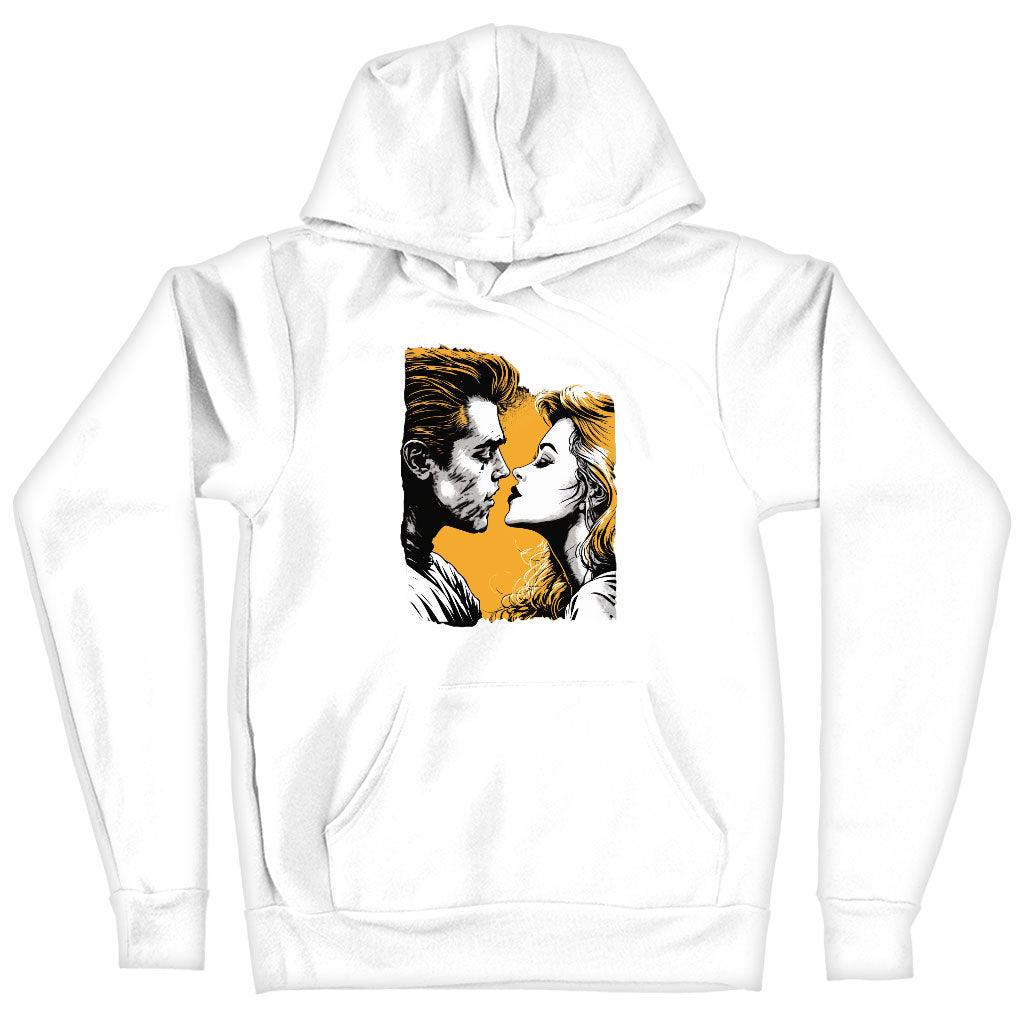 Bright Graphic Hooded Sweatshirt - Love Themed Hoodie - Unique Hoodie - MRSLM