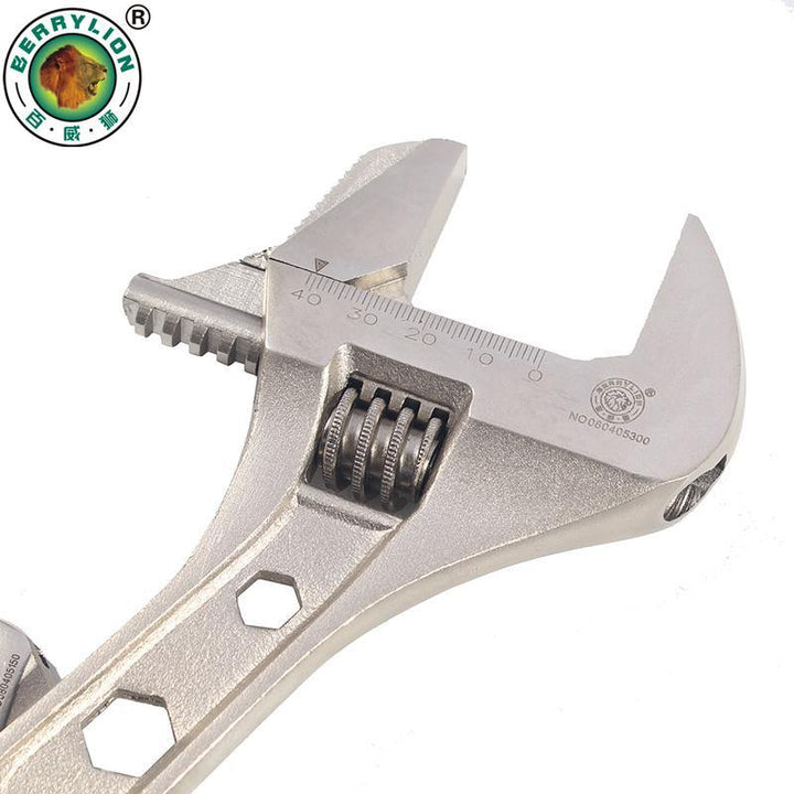 BERRYLION Adjustable Universal Wrench Spanner 6/8/10/12Inch Wrench Set With Allen Key Ratchet Wrench Hand Tools - MRSLM