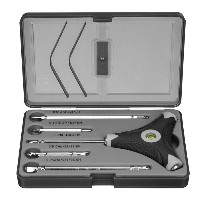 10 In 1 Household Precision Screwdriver Set With Spirit Level Strength Saving Structure Screw Driver Repairs Tool - MRSLM