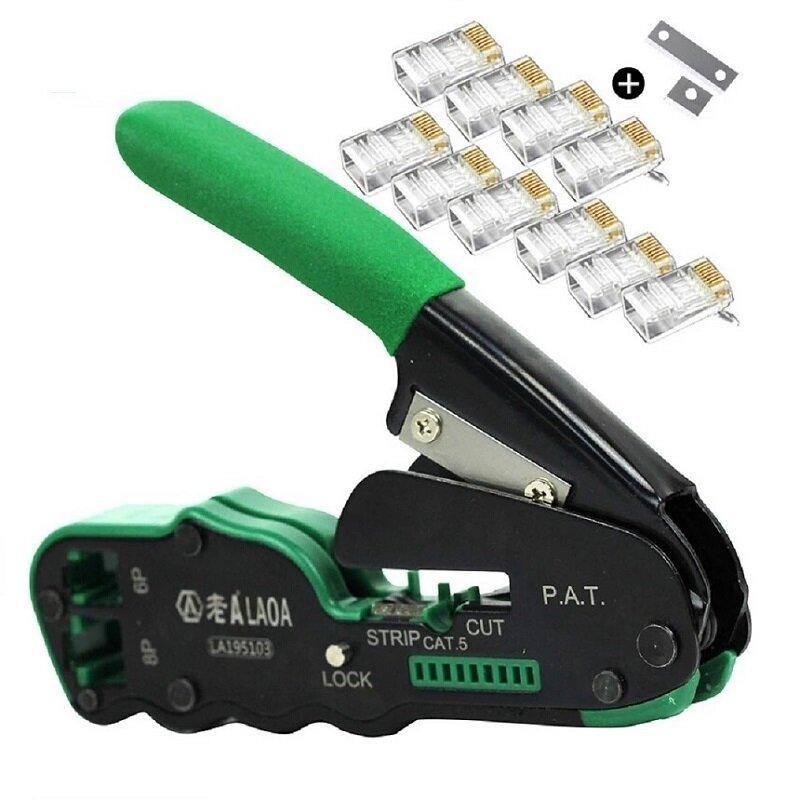 LAOA LA195107/LA195103 Portable Multifunctional 6P/ 8P Network Crimping Pliers Cable Wire Stripper - MRSLM