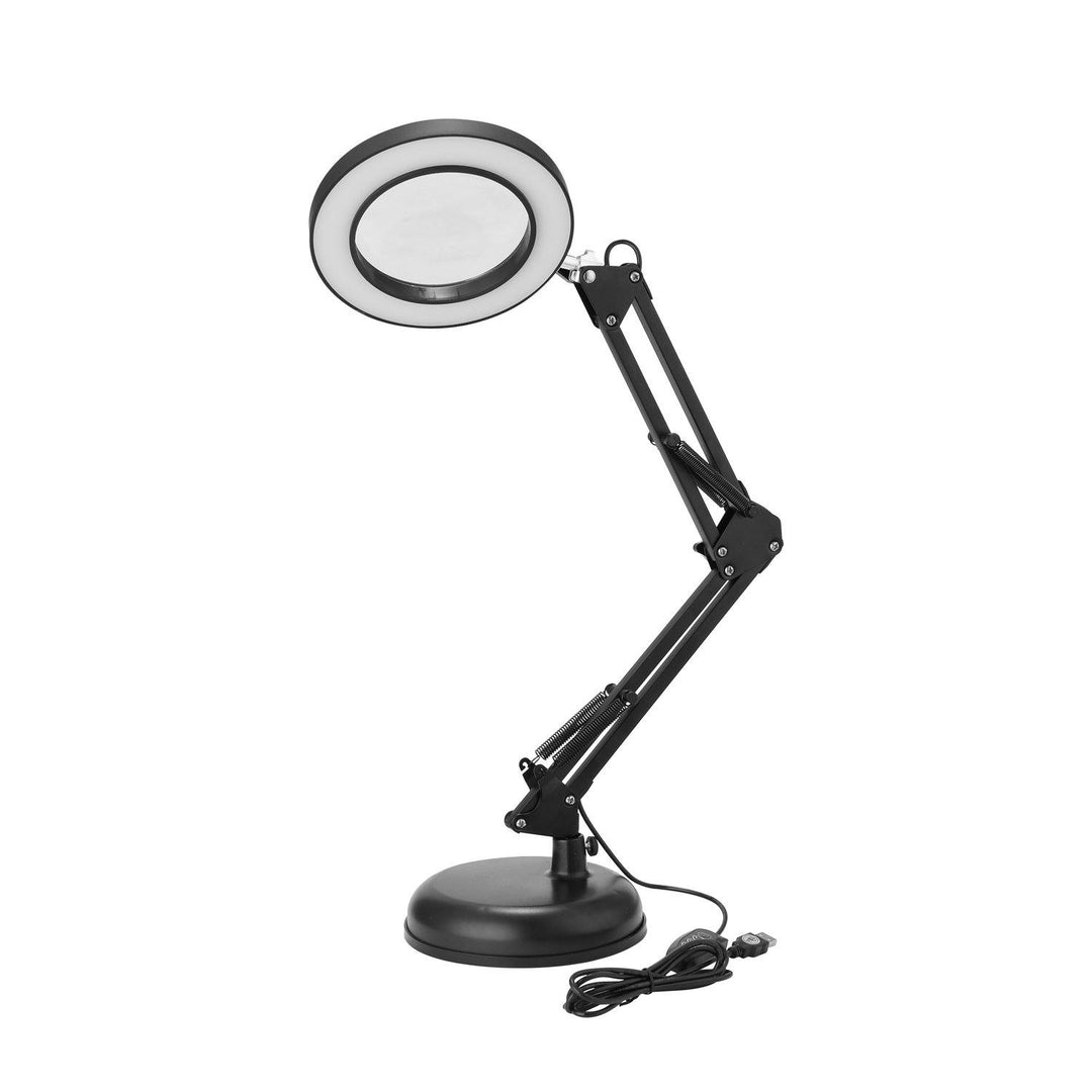 Magnifier Lamp Desktop LED Magnifier Lamp Nail Salon 5X Magnifying Lamp Eyeliner Manicure Tattoo Beauty Light Tattoo Accessories - MRSLM