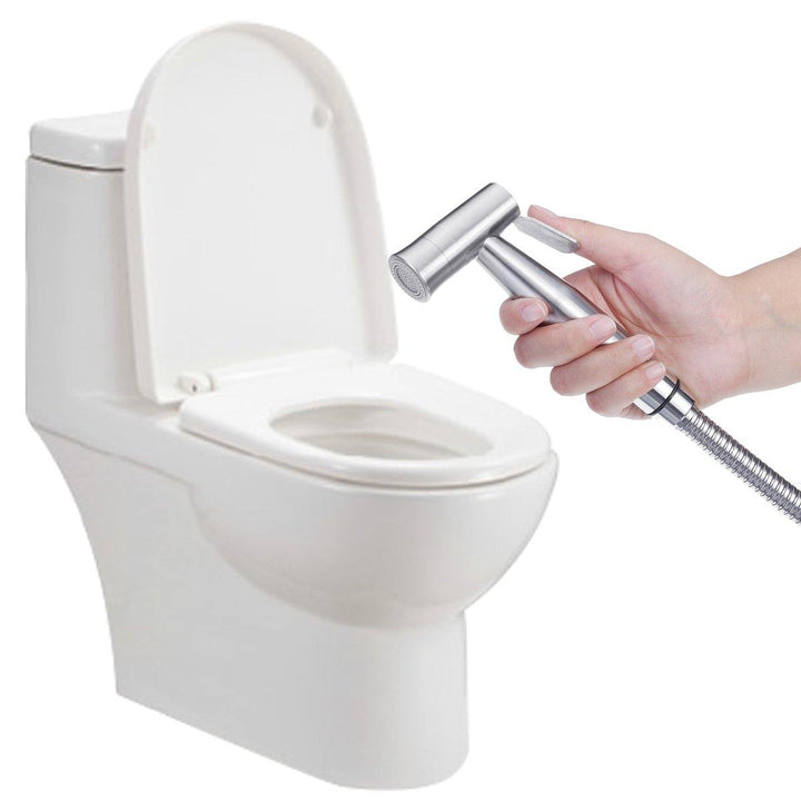 Toilet Handheld Bidet Sprayer Two Function Bidet Shower Faucet Stainless Steel - MRSLM