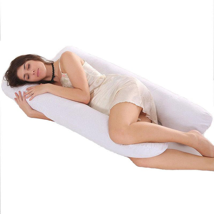 130X70CM U Shape Pillows Comfortable Body Pillow Women Side Sleepers Cushion - MRSLM