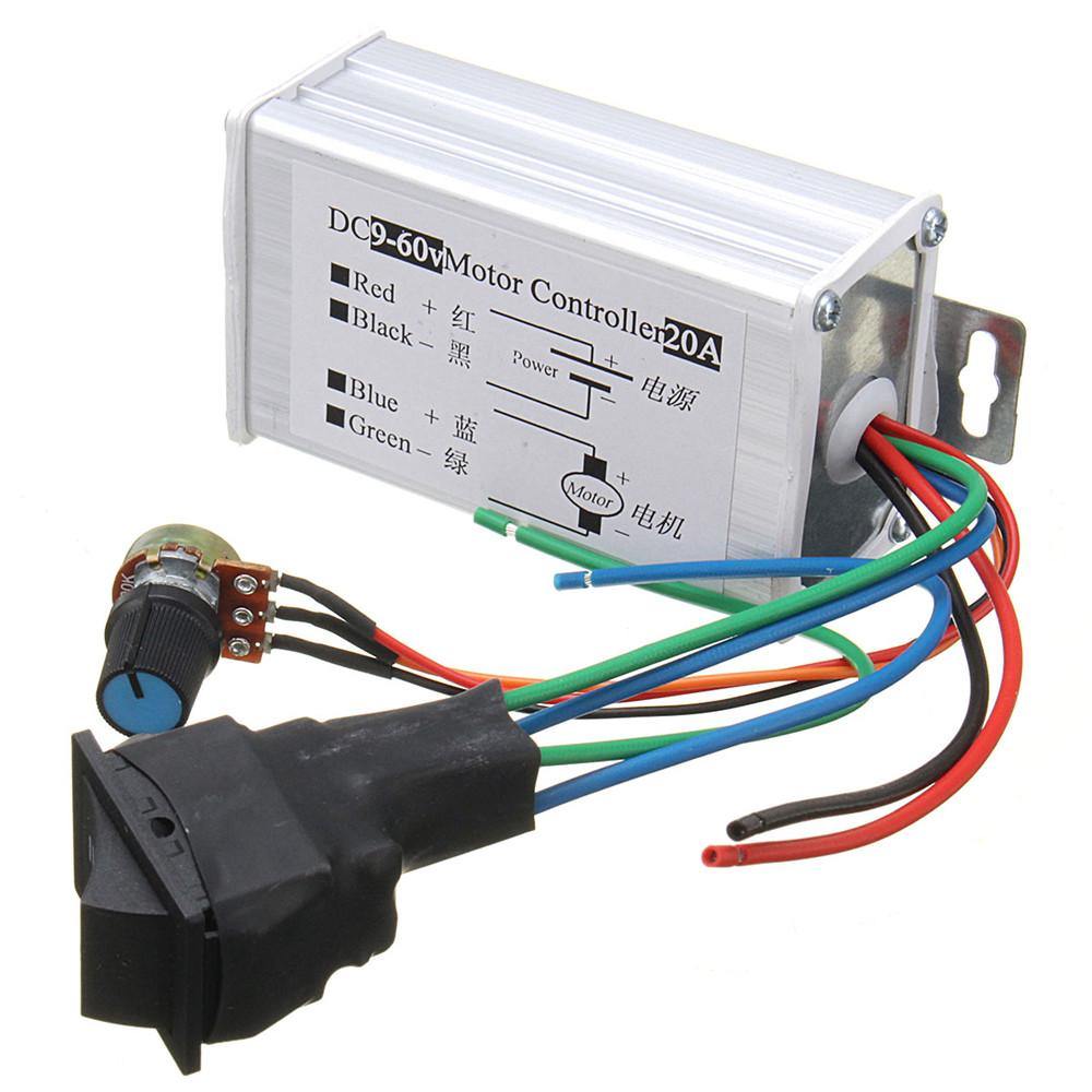 DC 12V 24V 36V 48V SoftStart Reversible Motor PWM Speed Control PWM Controller - MRSLM