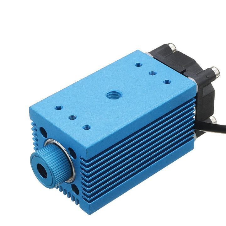 MTOLASER 4000mW 450nm Blue Laser Module DC 12V 5.5x2.1mm Variable Focus for Laser Engraving Machine Engraver 4W - MRSLM