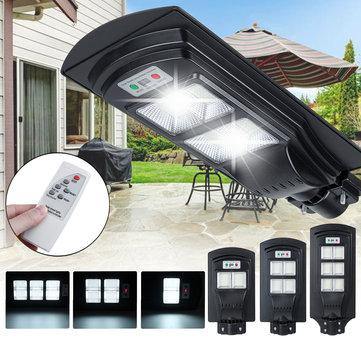 108/216/324 LED Solar Street Light PIR Motion Sensor Lamp Wall With Remote - MRSLM