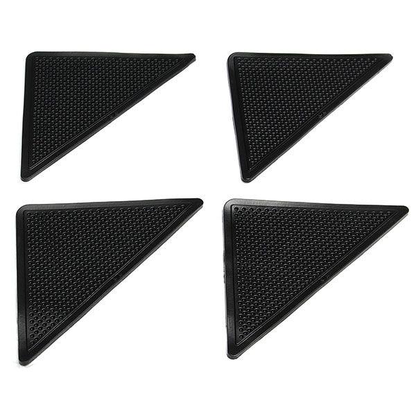 4pcs Anti Slip Coner Rubber Mat Trangle Non Slip Carpet Skid Grippers Rug - MRSLM