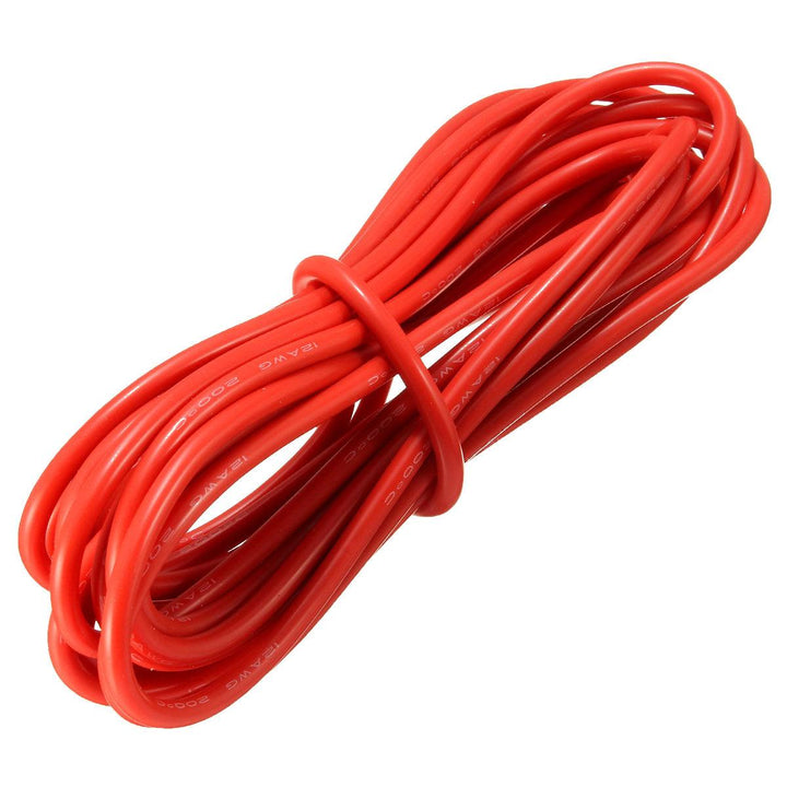 DANIU 5 Meter Red Silicone Wire Cable 10/12/14/16/18/20/22AWG Flexible Cable - MRSLM