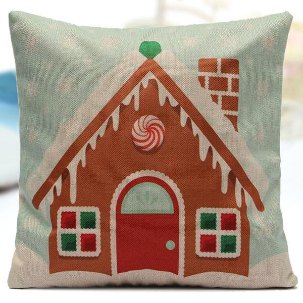 Christmas Candy Series Pillow Cases Home Sofa Square Cushion Cover - MRSLM