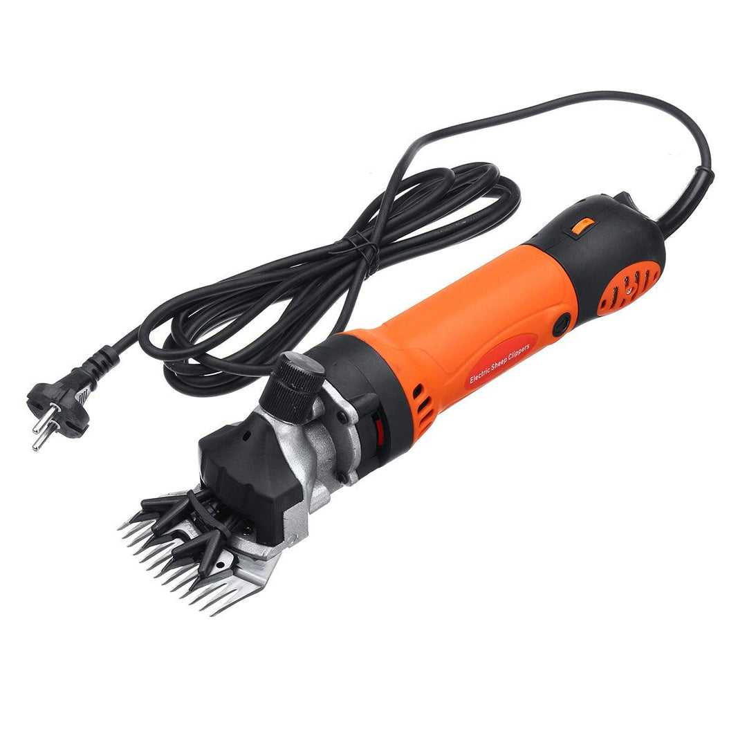 1000W 220V Electric Sheep Shearing Machine Clipper Shears Cutter Wool Scissors Tool (Orange) - MRSLM