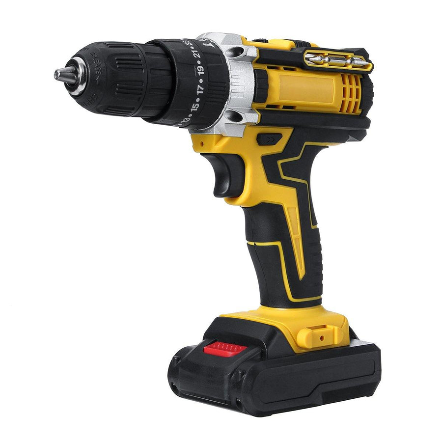 48VF 2Speed Cordless Electric Drill Impact Drill Powerful Driver Drill With 1 Or 2 Li-ion Battery - MRSLM