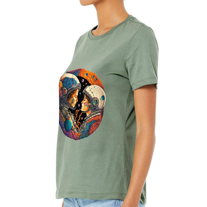 Love Astronaut Women's T-Shirt - Fantasy T-Shirt - Art Relaxed Tee - MRSLM