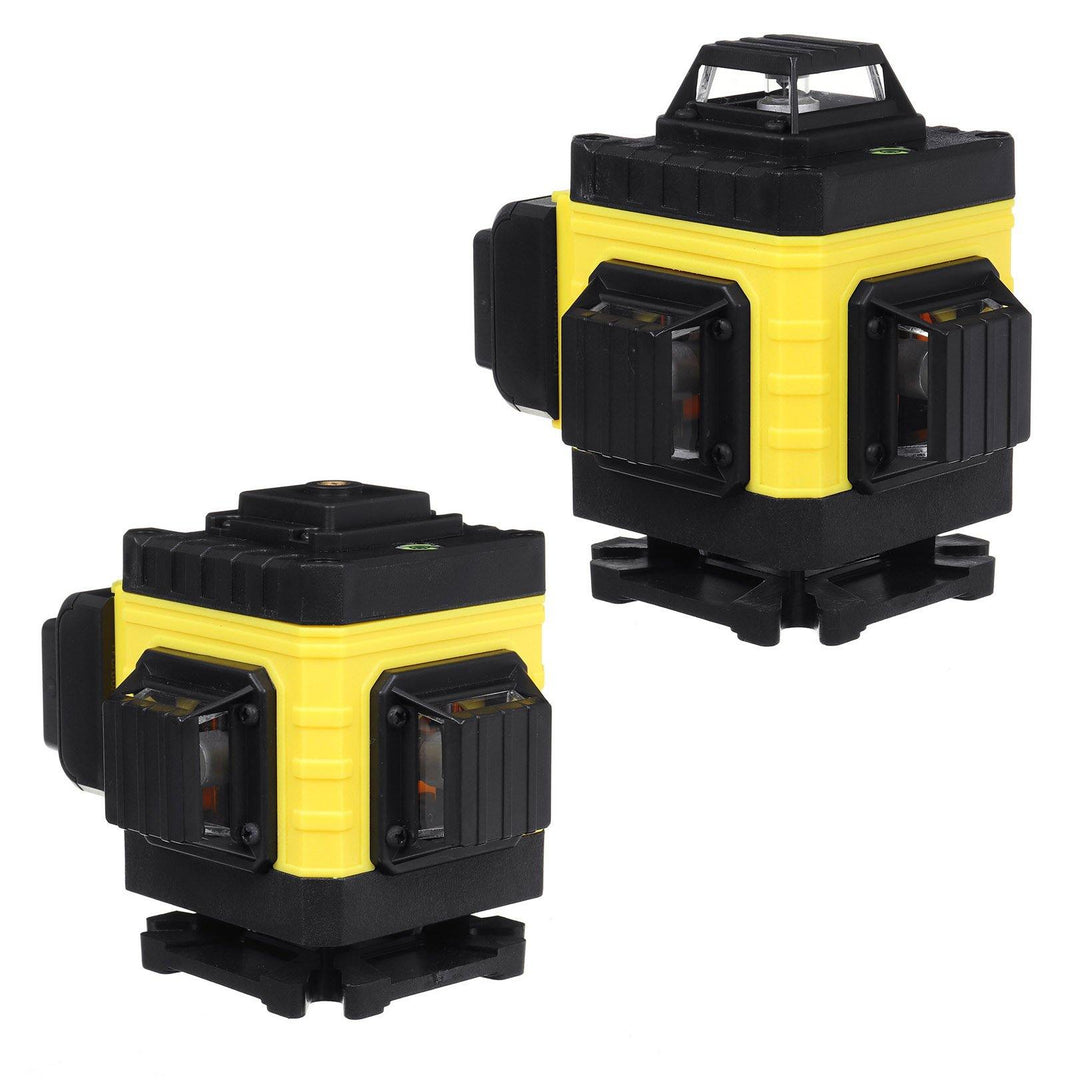 12/16 Line 4D Laser Level Green Light Digital Self Leveling 360° Rotary Measure with 6000mah Battery - MRSLM