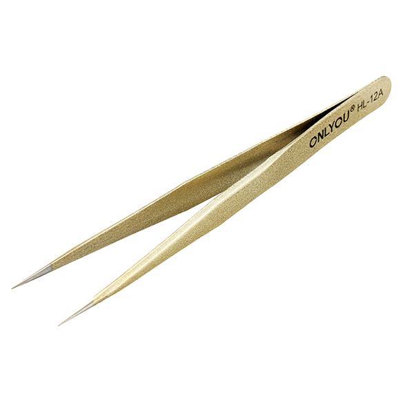 6Pcs BGA Precision Golden Sanding ESD Tweezers Set Stainless Steel Anti-static Tweezers Repair Tool - MRSLM