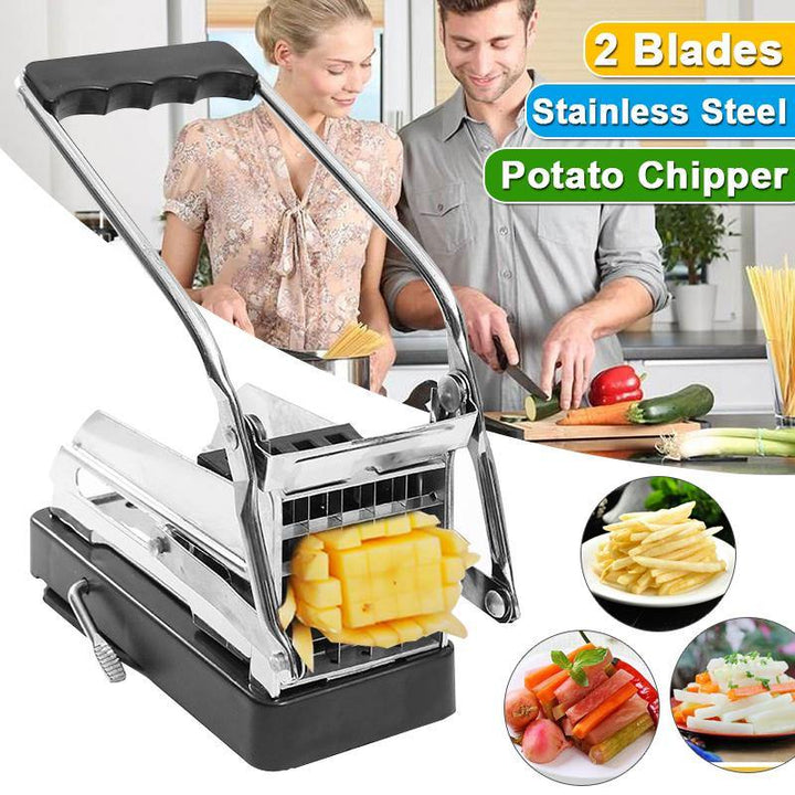 Stainless Steel French Fry Potato Vegetable Cutter Maker Slicer Chopper Cutter Slicer Chipper Cucumber Slice Cut Kitchen Gadgets - MRSLM