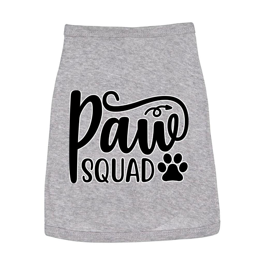 Paw Squad Dog Sleeveless Shirt - Graphic Dog Shirt - Unique Dog Clothing - MRSLM