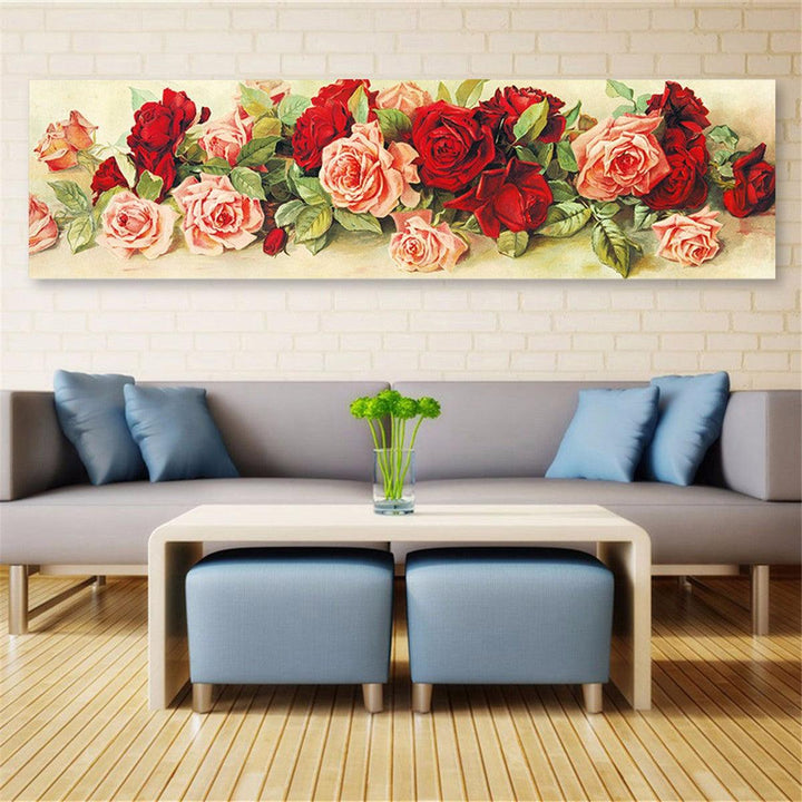 DIY 5D Diamond Painting Kit Rose Handmade Art Craft Cross Stitch Embroidery Set Home Wall Decorations - MRSLM