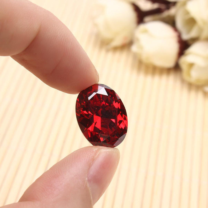 13.89ct Pigeon Blood Red Ruby Unheated 12X16mm Diamond Oval Cut VVS Loose Gems Decorations - MRSLM