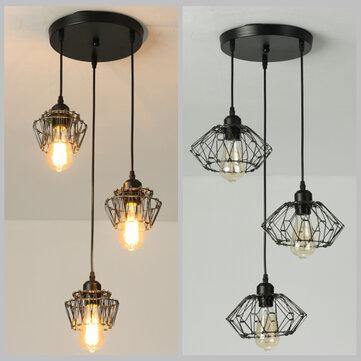 Industrial Pendant Lighting Ceiling Metal Vintage Hanging Lamp for Kitchen Bar Without Bulb - MRSLM