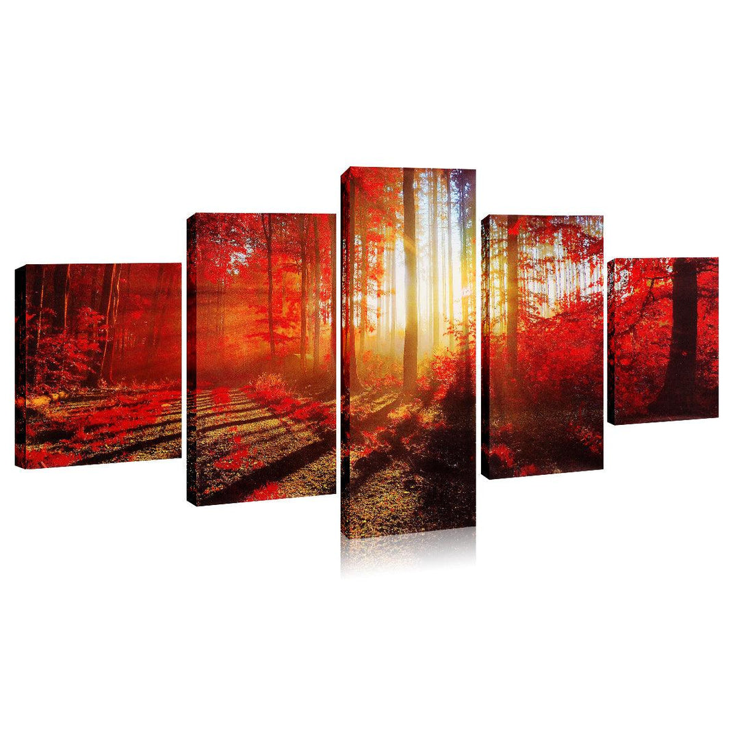 5 Panels Abstract Art Mural Modern Painting Wall Decoration Art Picture Hanging Drawing Living Decoration no Frame - MRSLM