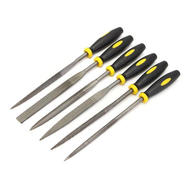 6Pcs Steel File Diamond Needle File Assorted Rasp Repair Tool -L/M/S - MRSLM