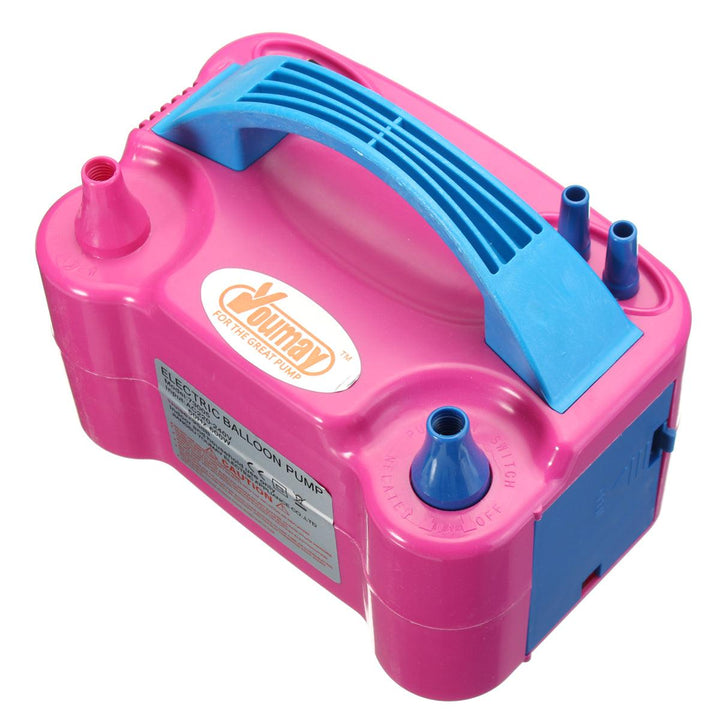 600W High Power Portable Electric Balloon Pump Two Nozzles Inflator Air Blower (EU Plug) - MRSLM