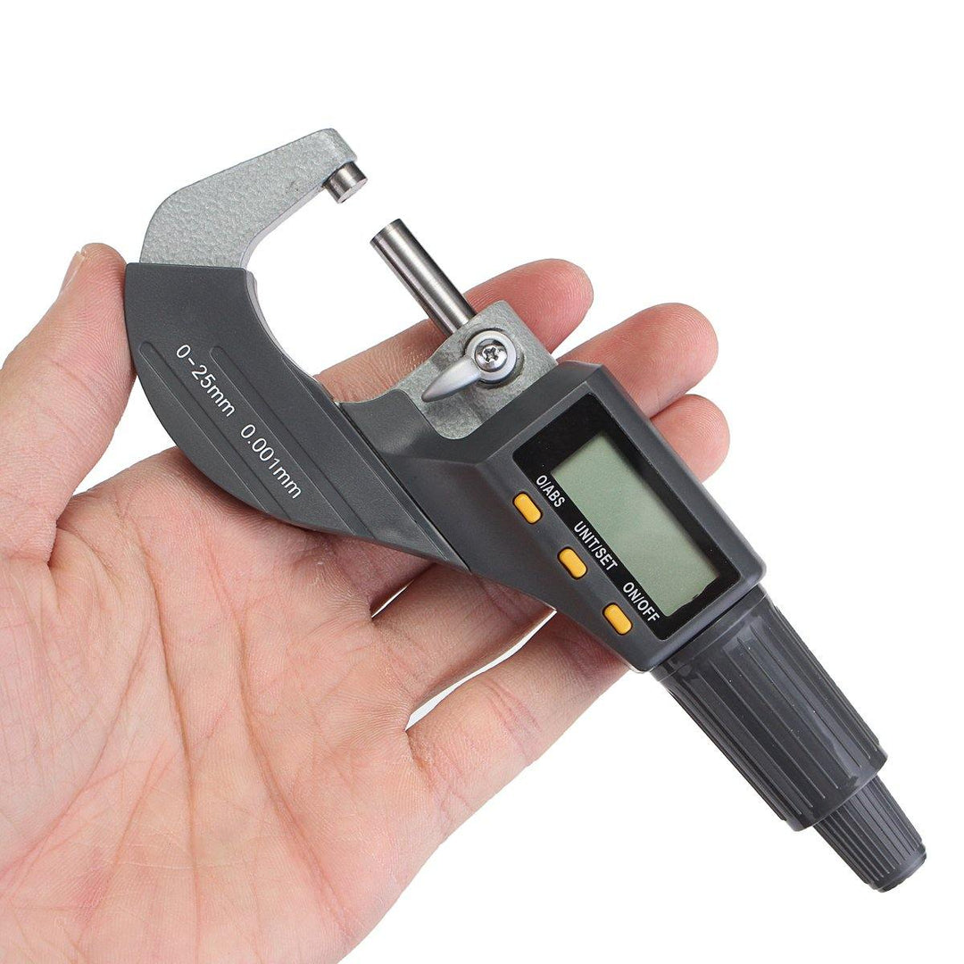 LCD Electronic Digimatic Micrometer Professional 0-25mm Outside 0-1inch/0.00005inch - MRSLM