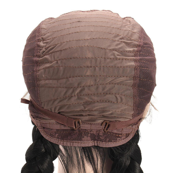 26'' Deep Straight Braided Lace Front Human Hair Wig - MRSLM